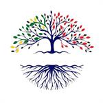Icono árbol y raíces